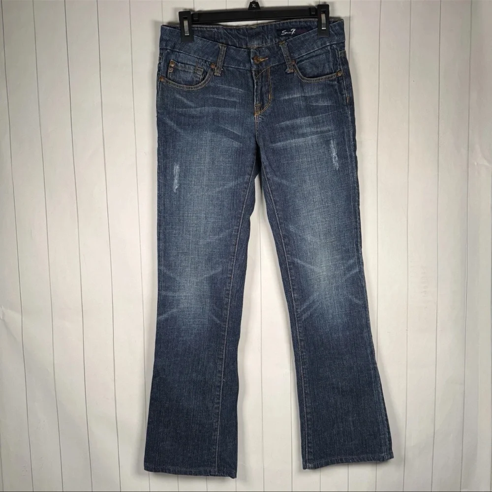 Seven7 Premium Jeans Cotton Bootcut Denim‎ Pants Casual Everyday Plain Basics 28